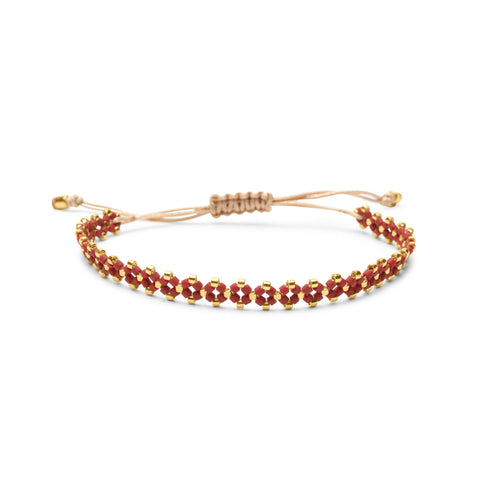 Thin Glowline Bracelet - Burgundy