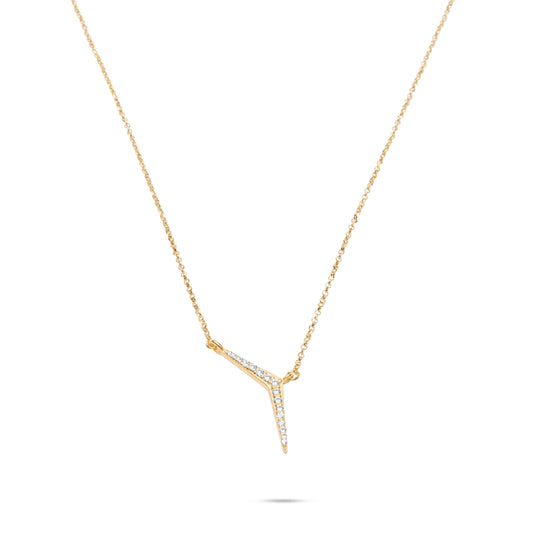 Boomerang Necklace - Gold Plated