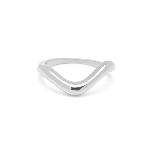 Curvet Ring - Silver Rhodium Plated