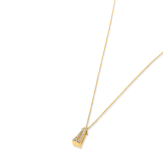 3D Arrow Necklace - Gold Plated