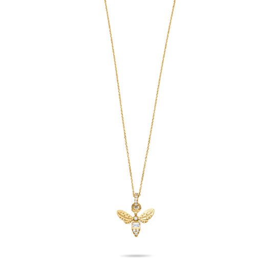 Bee Necklace - Gold Plated