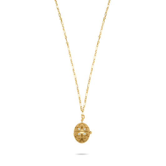 Gold Opener Egg Necklace - Gold Plated