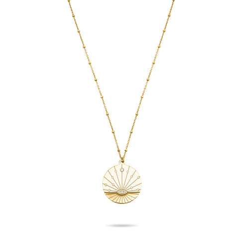 Rays of Sun Necklace - Gold Plated