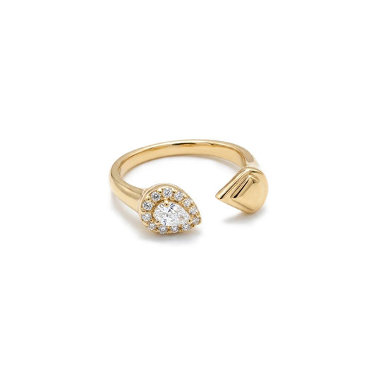 Pear Radiance Ring - Gold Plated