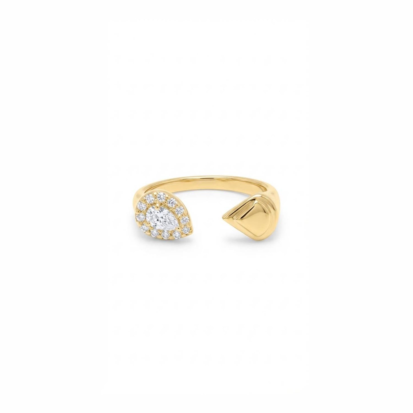 Pear Radiance Ring - Gold Plated