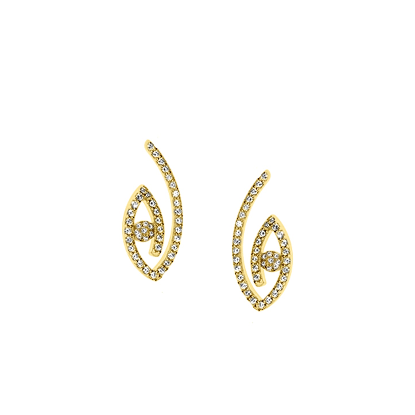 Lucky Eye Pair Earrings - Gold plated