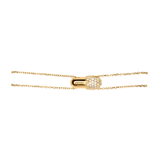 Pave Vitamin 26mg Bracelet - Gold Plated