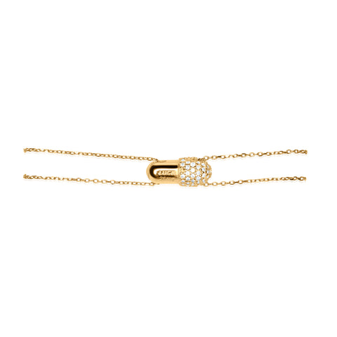 Pave Vitamin 26mg Bracelet - Gold Plated