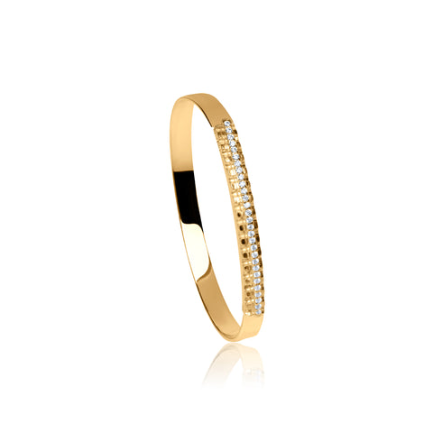 Radiant Line Bangle - Gold Plated