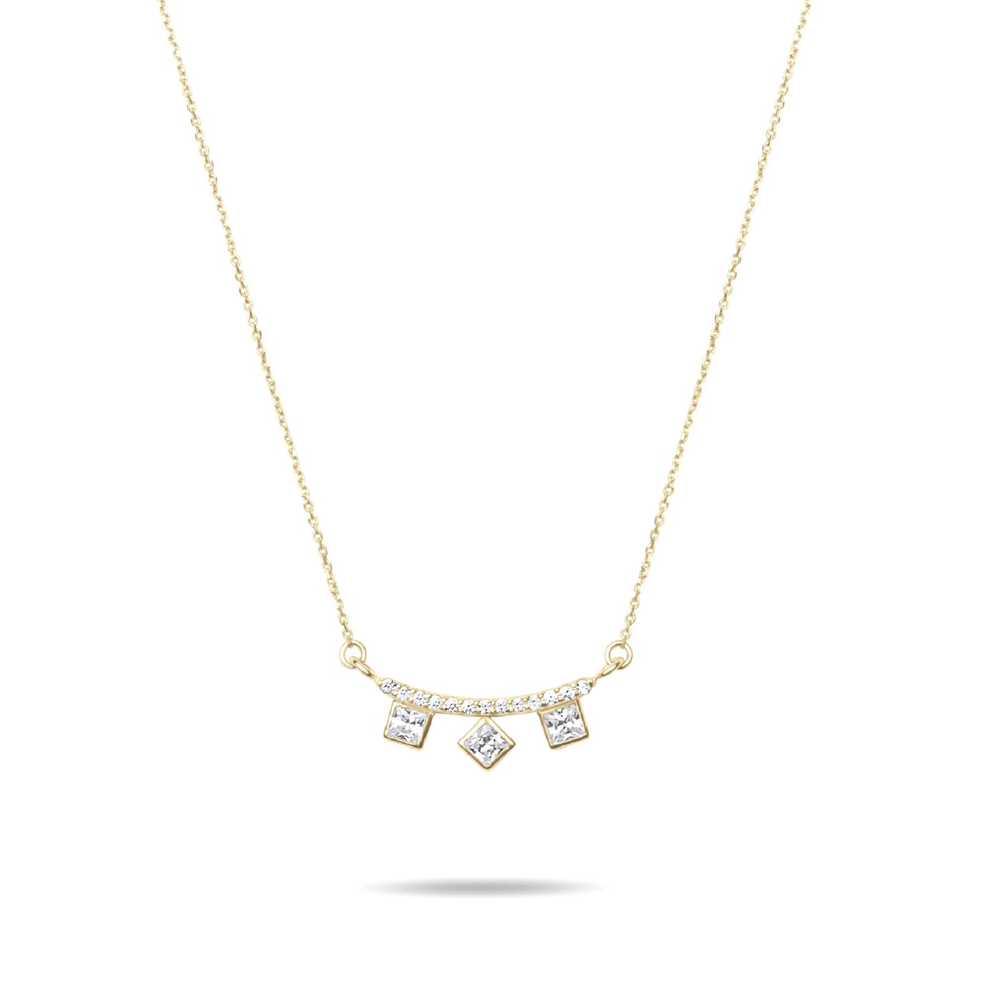 Ice Cube Necklace  - Gold Plated