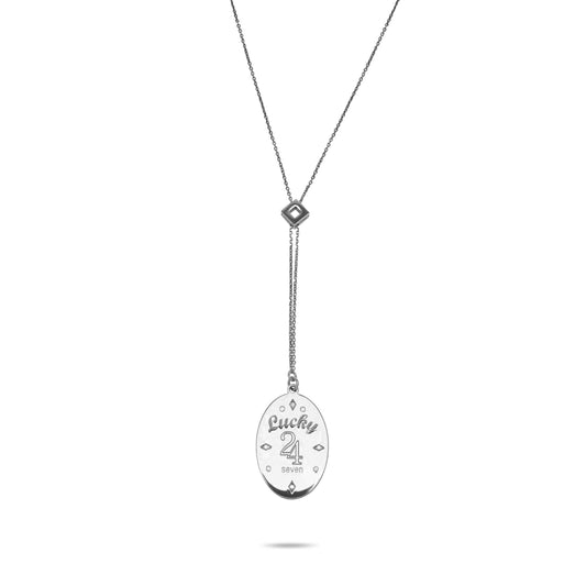 24/7 Lucky Necklace - Silver Rhodium Plated