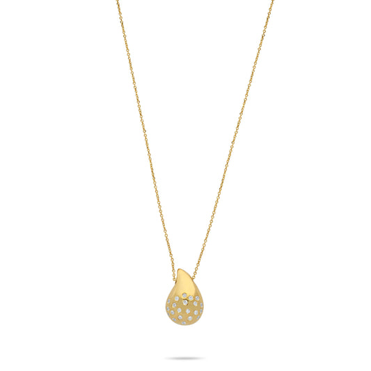 Stardust Tear Necklace - Gold Plated