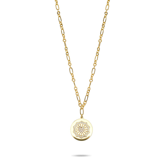 Coin with Heart - Gold plated