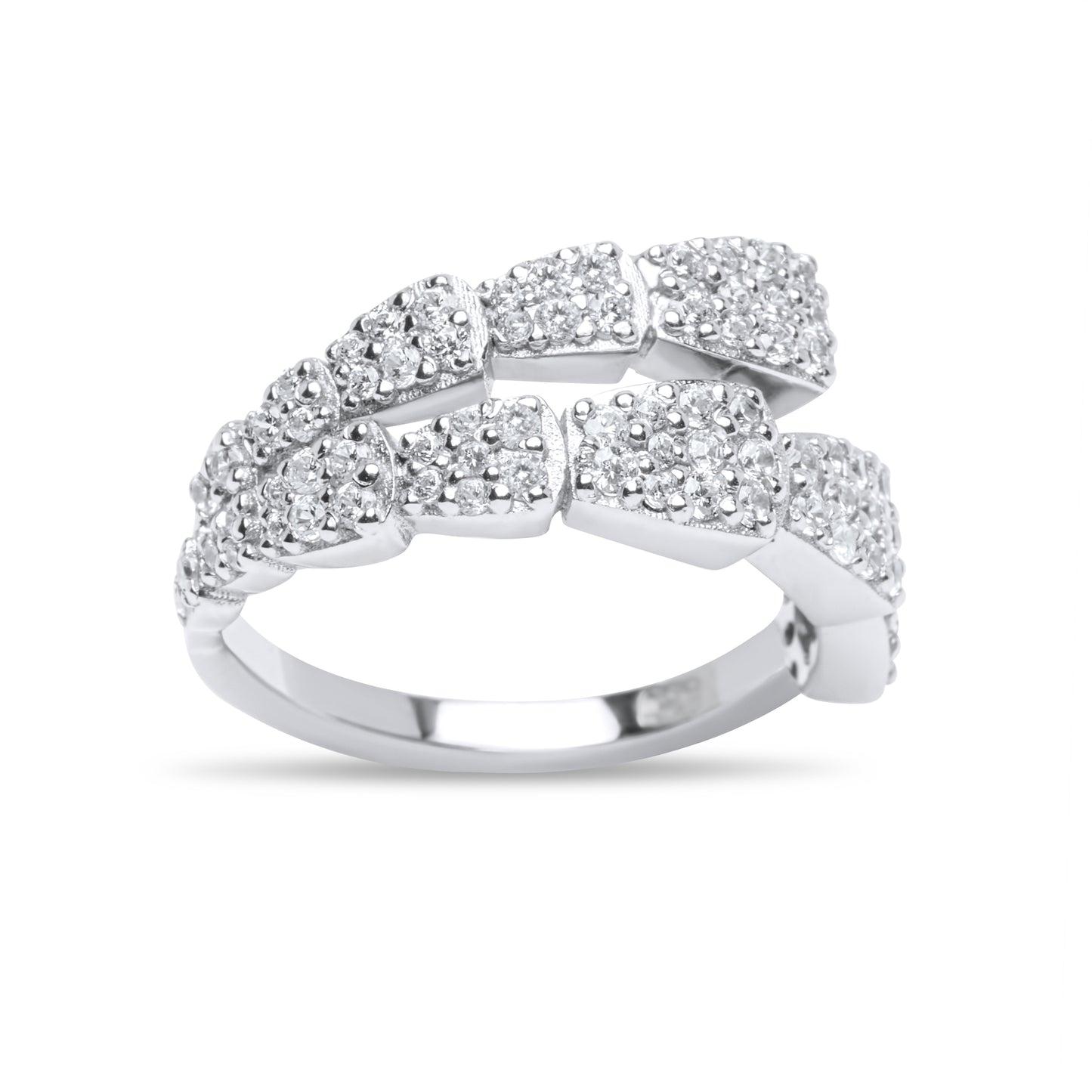 Sparkle Ring - Silver Rhodium Plated