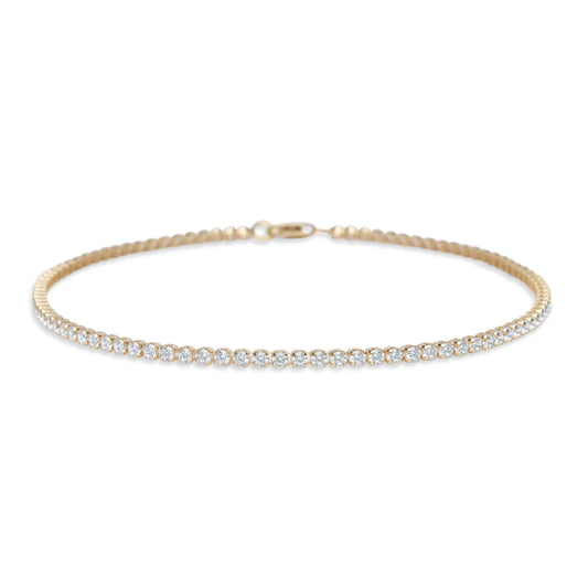 Tennis 14K Yellow Gold  Bracelet