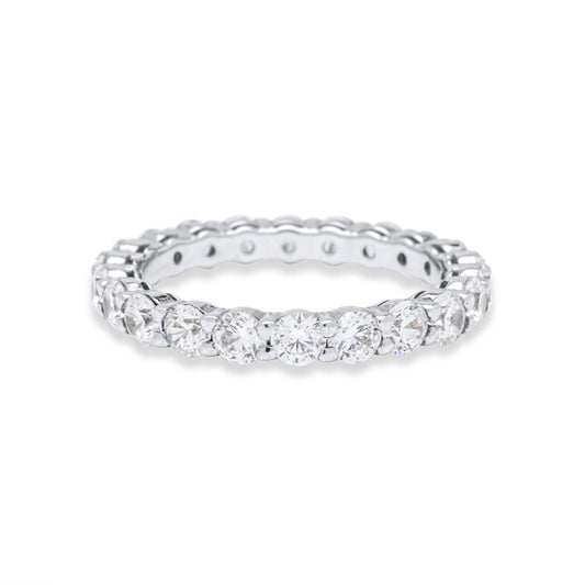 Rount Eternity Ring - Silver