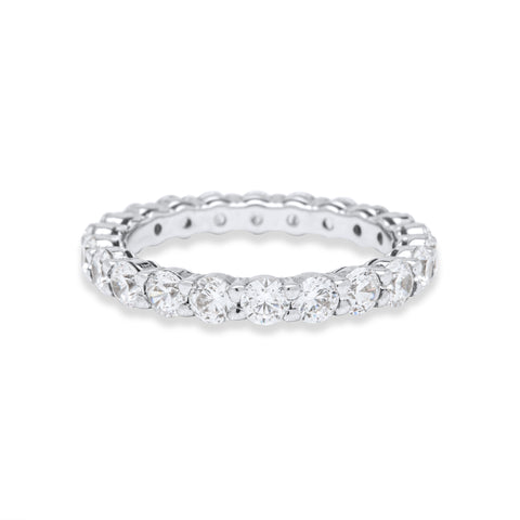 Rount Eternity Ring - Silver