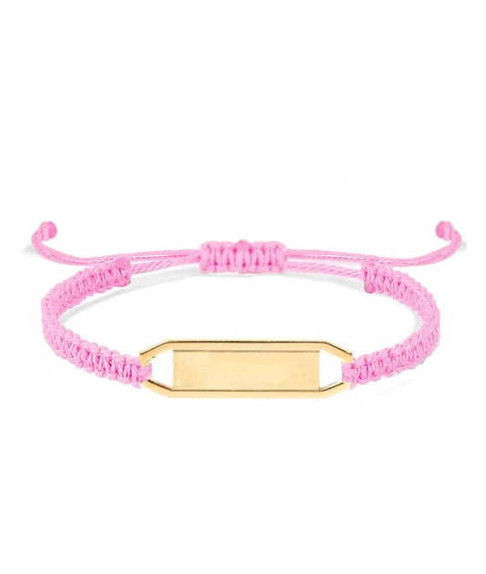 Batchelorette Nameplate Bracelet - Pink