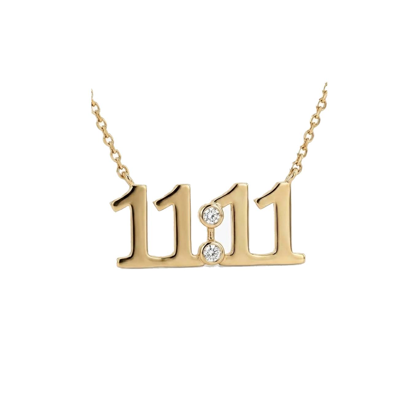 Angel Number Necklace - Gold Plated