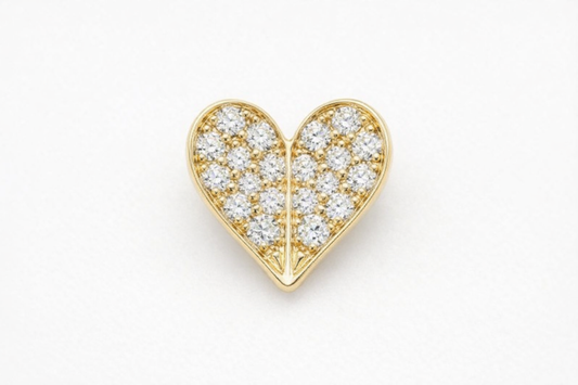 Spread The Love Stud Single Earrings - Gold Plated