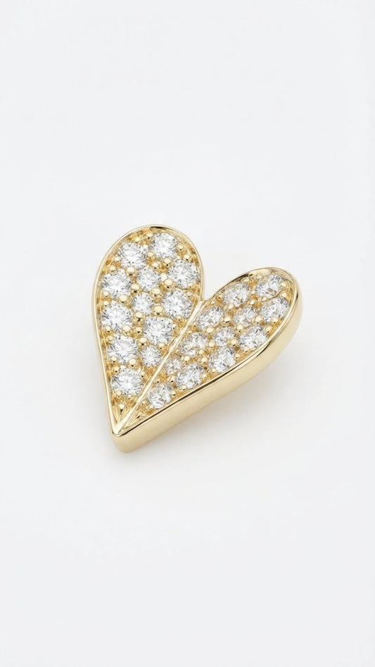 Spread The Love Stud Single Earrings - Gold Plated
