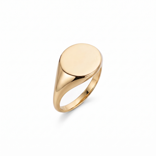 Oval Chevalier Ring - Gold Plated