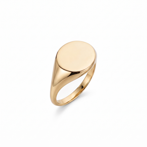 Oval Chevalier Ring - Gold Plated