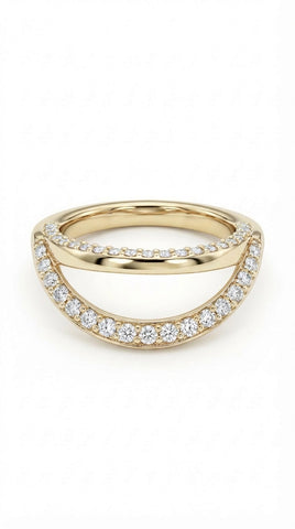 Luna Curve Ring - Gold Plated