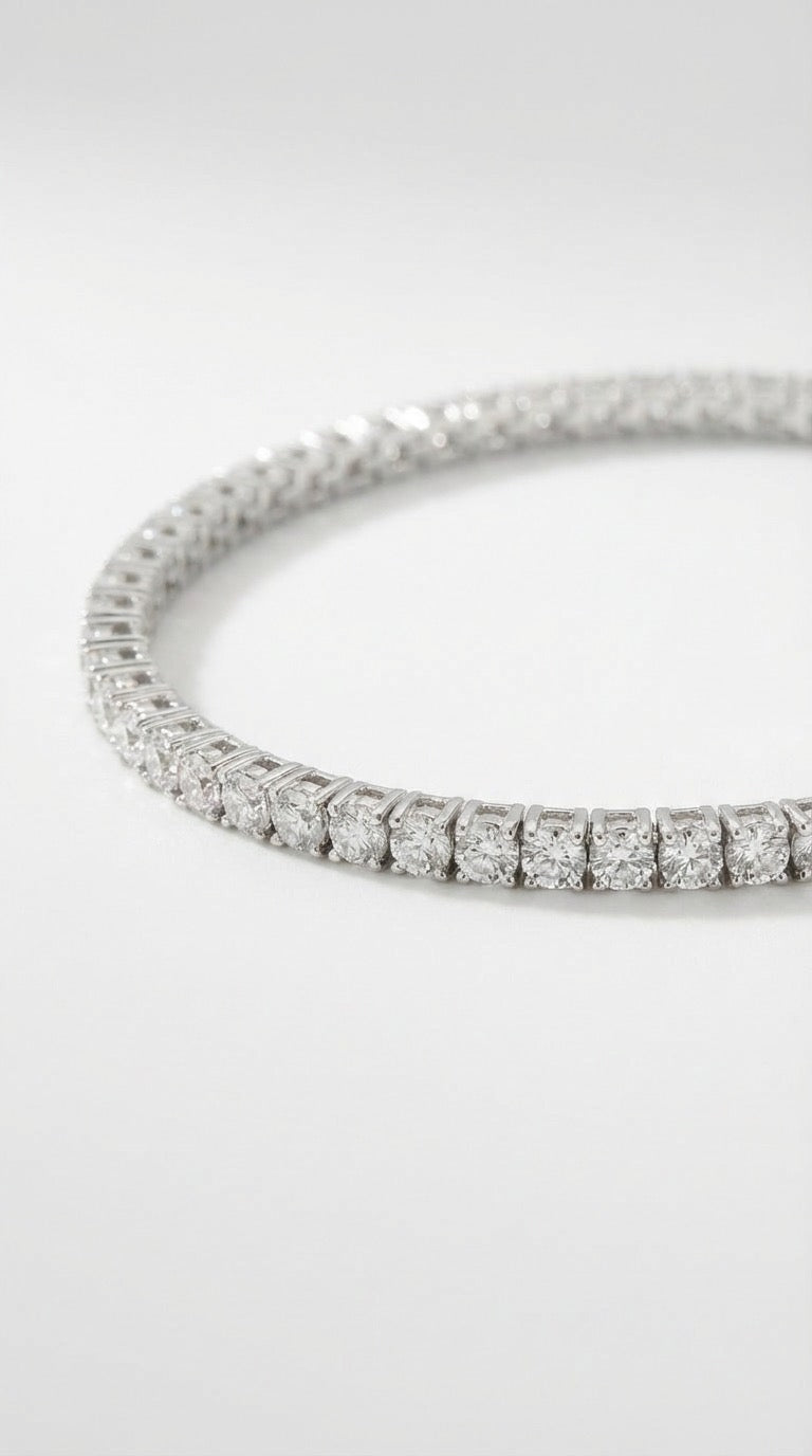 Classic Tennis Bracelet 1,8mm- Silver Rhodium Plated