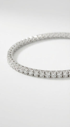 Classic Tennis Bracelet 1,8mm- Silver Rhodium Plated