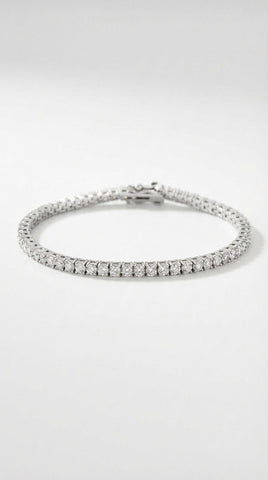 Classic Tennis Bracelet 1,8mm- Silver Rhodium Plated