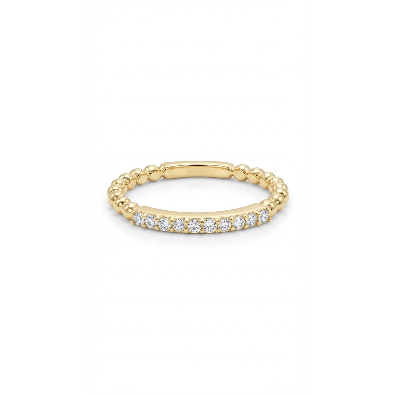 Trickle Ring with stone - Gold Plated