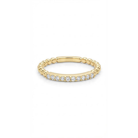 Trickle Ring with stone - Gold Plated
