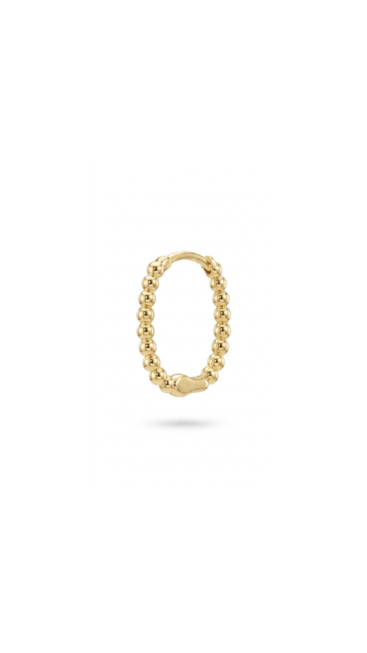 Trickle Hoop Single Earring - Gold Plated