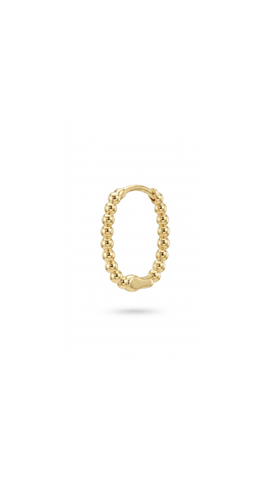 Trickle Hoop Single Earring - Gold Plated