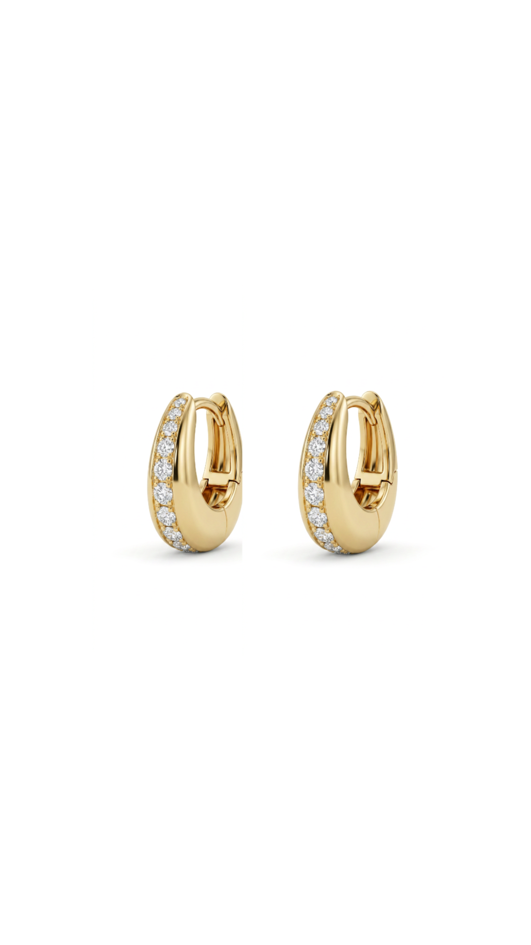 Aura Hoops Pair Earrings - Gold Plated