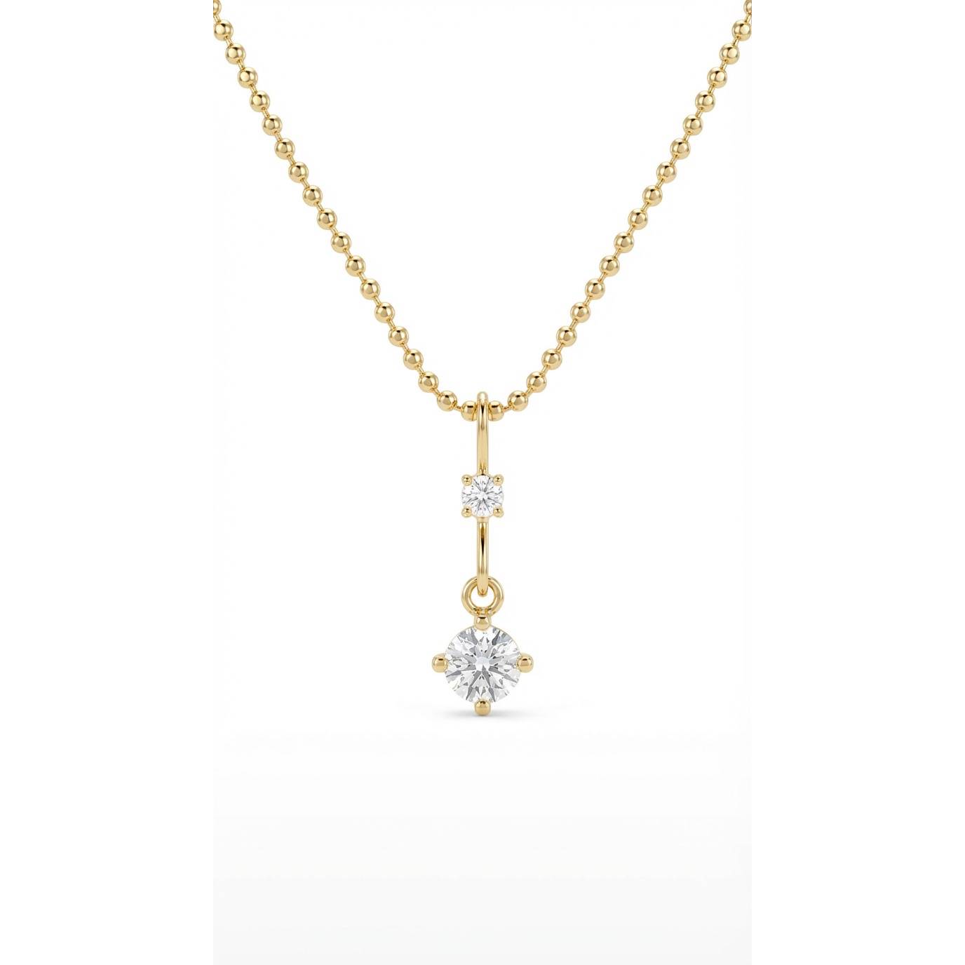 Bar Drop Necklace - Gold Plated