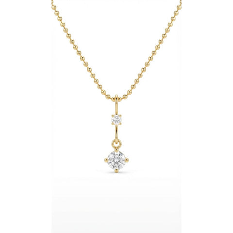 Bar Drop Necklace - Gold Plated