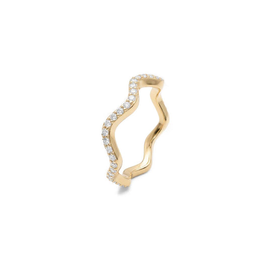 Zic Zac Ring - Gold Plated