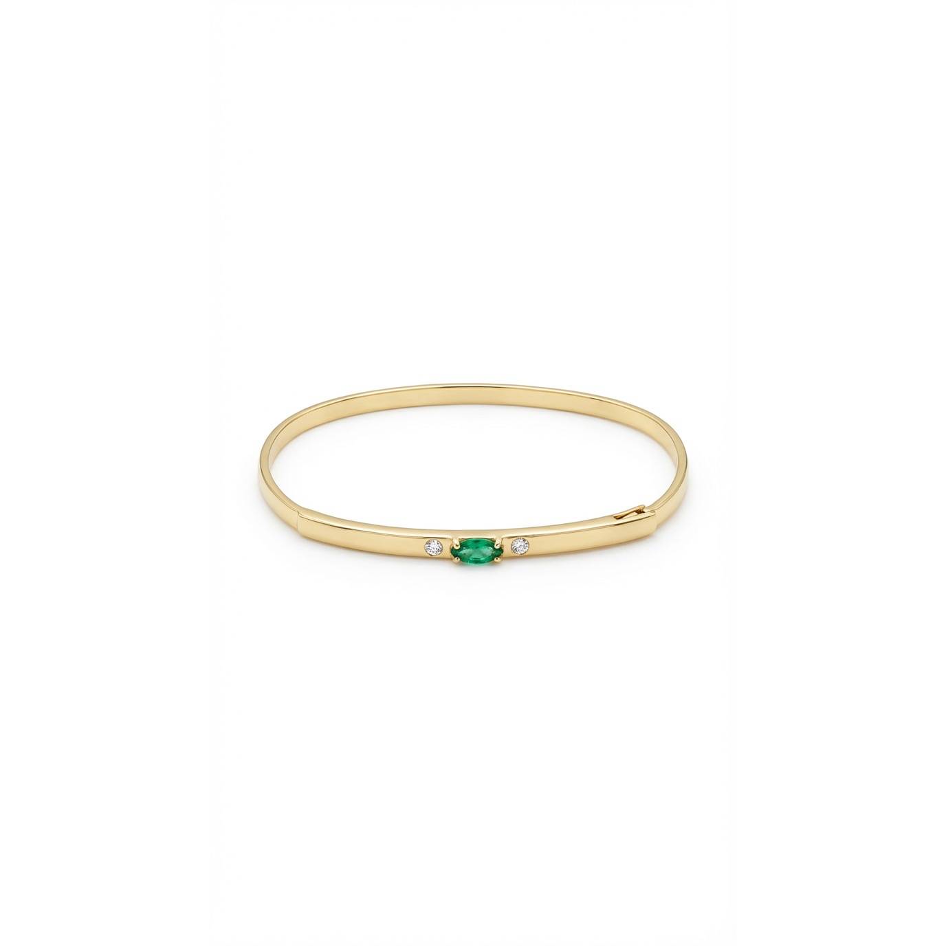 Emerald Thin Bracelet - Gold Plated