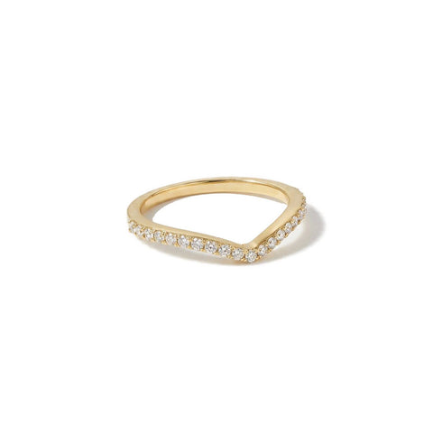 V Ring - Gold Plated