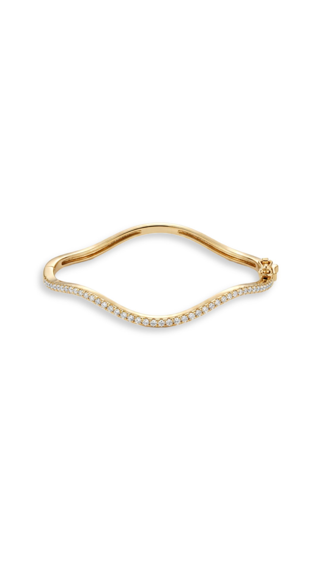 Wave Bangle - Gold Plated
