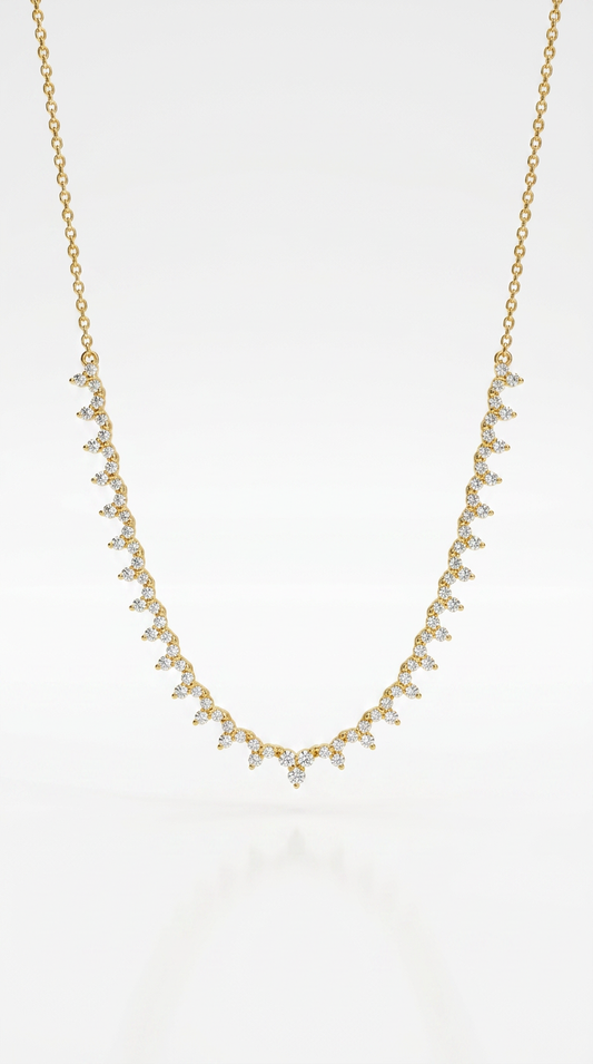 Celeste Cascade Necklace - Gold Plated