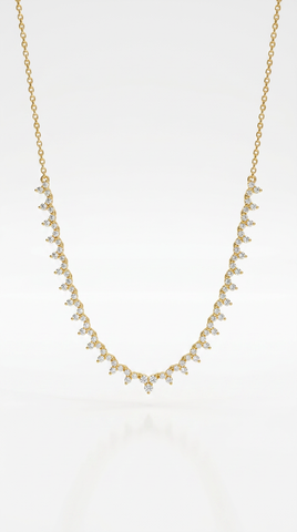 Celeste Cascade Necklace - Gold Plated