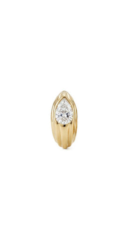Glow Pear Hoop Single Ear cuff - Gold Plated