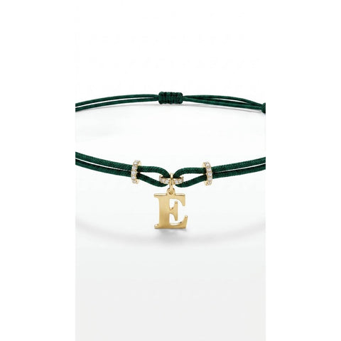 My Initial Cord Choker - Gold Plated