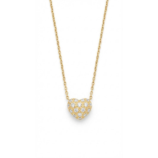 Inflatable Heart necklace - Gold Plated