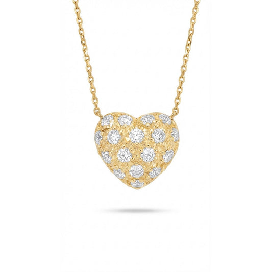 Inflatable Heart necklace - Gold Plated BIG SIZE