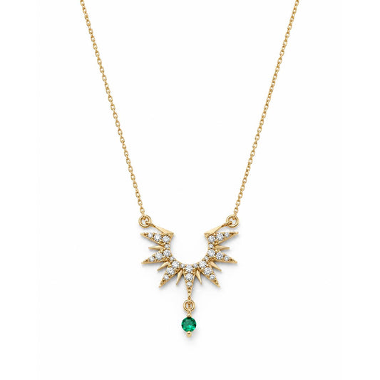 Sun Tie Necklace - Gold plated