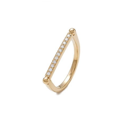 Line Ring - Gold Plated
